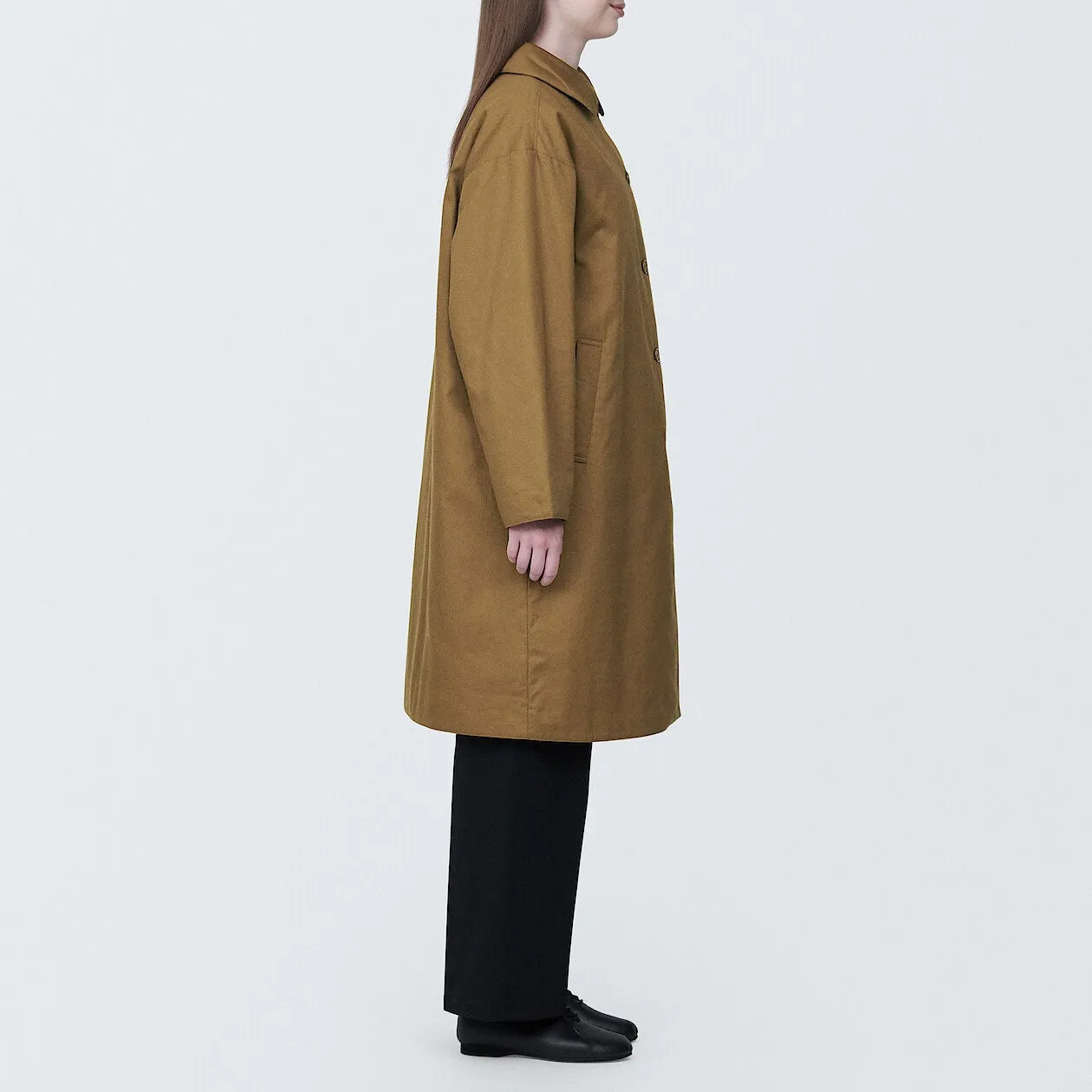 Kapok Blend Padded Long Coat