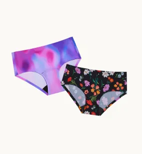 (Kit Item) Back To School Leakproof Underwear Night Glow/Botanical | Boyshort