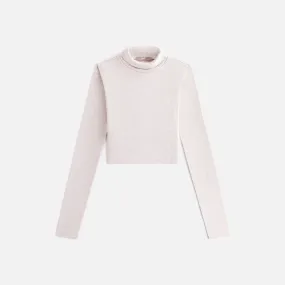 Kith Women Brier Cropped Baby Rib Turtleneck - Sandy Heather