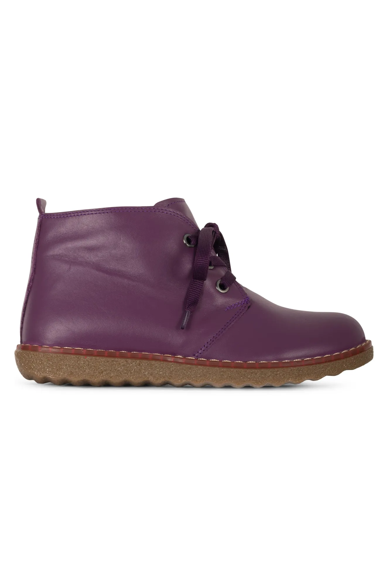 Leather Ankle Boot | PURPLE | CLAIRE ZZ