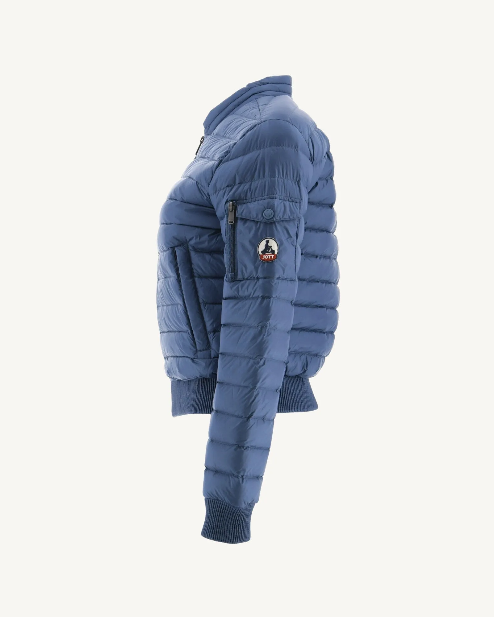 Lightweight down jacket Blue jeans Emmy