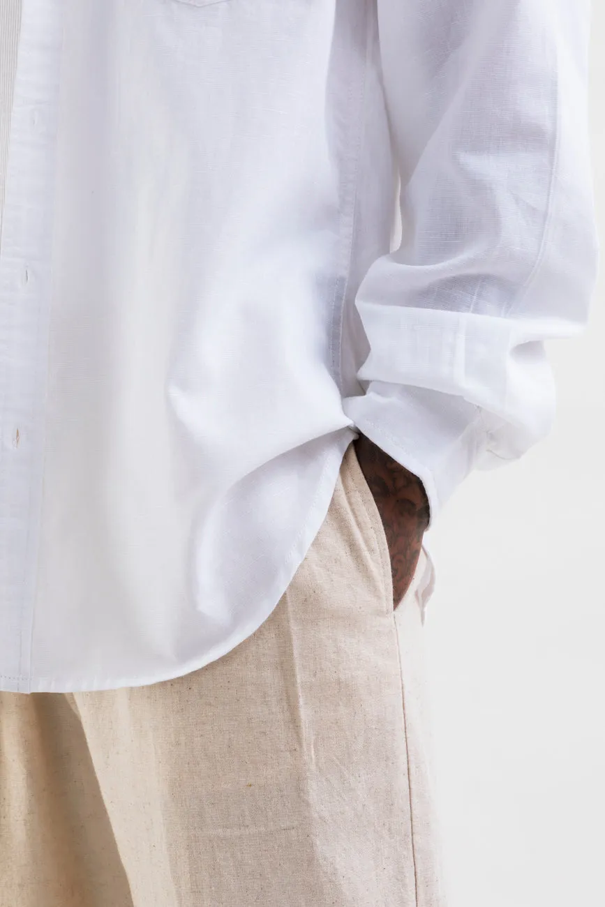 Linen Shirt // White