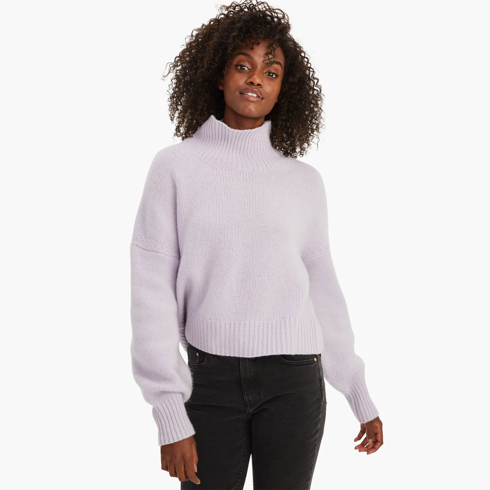 Luxe Cashmere Oversized Turtleneck