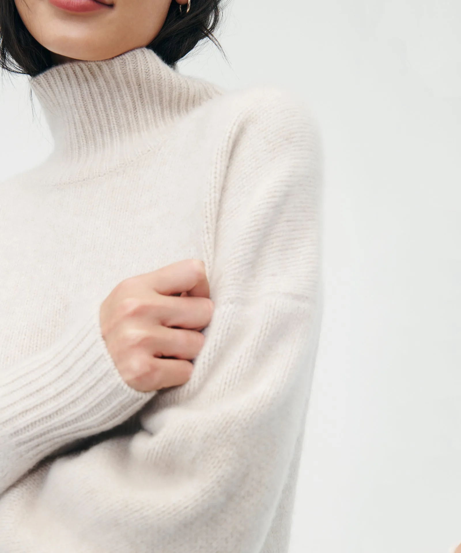 Luxe Cashmere Oversized Turtleneck