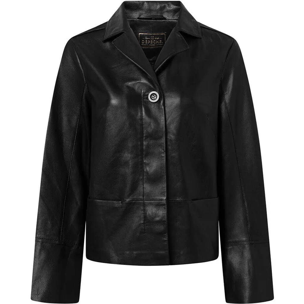 Manna leather jacket / 51072 - Black (Nero)