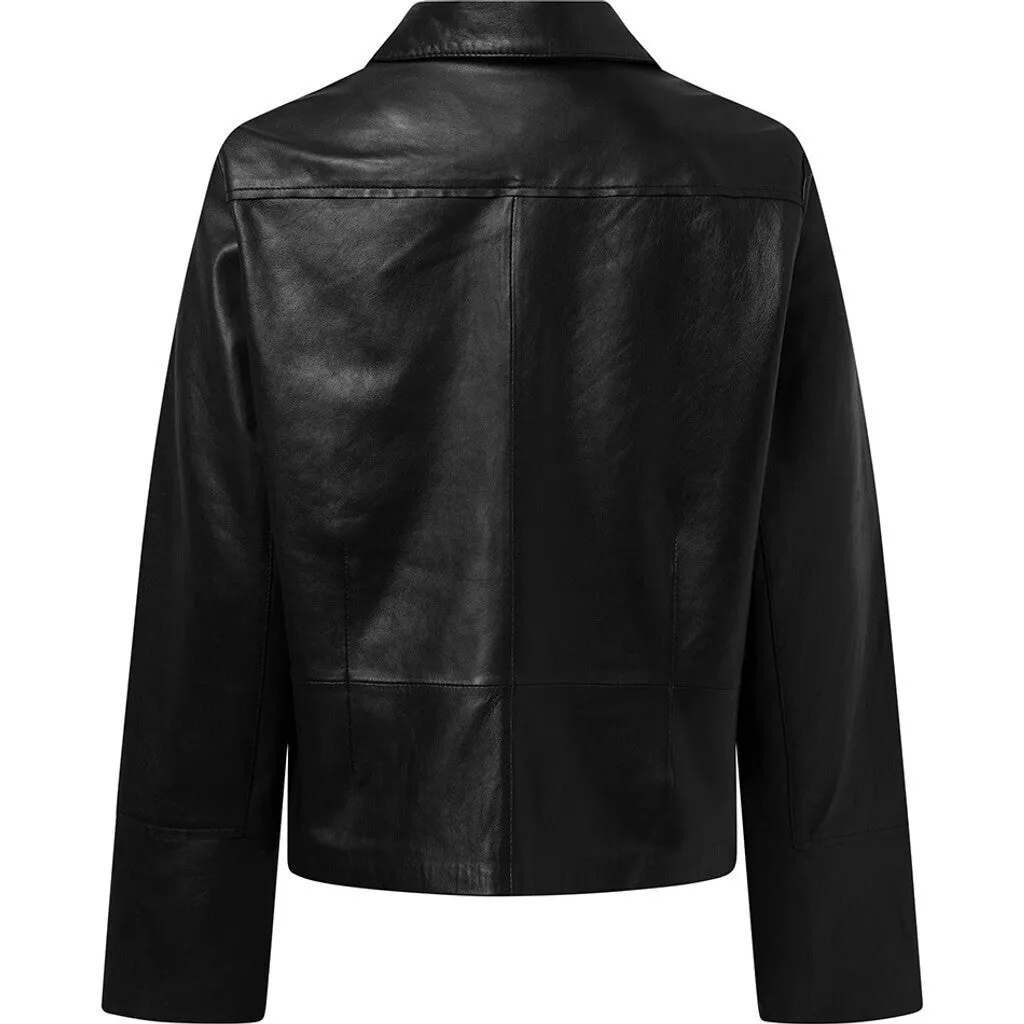 Manna leather jacket / 51072 - Black (Nero)