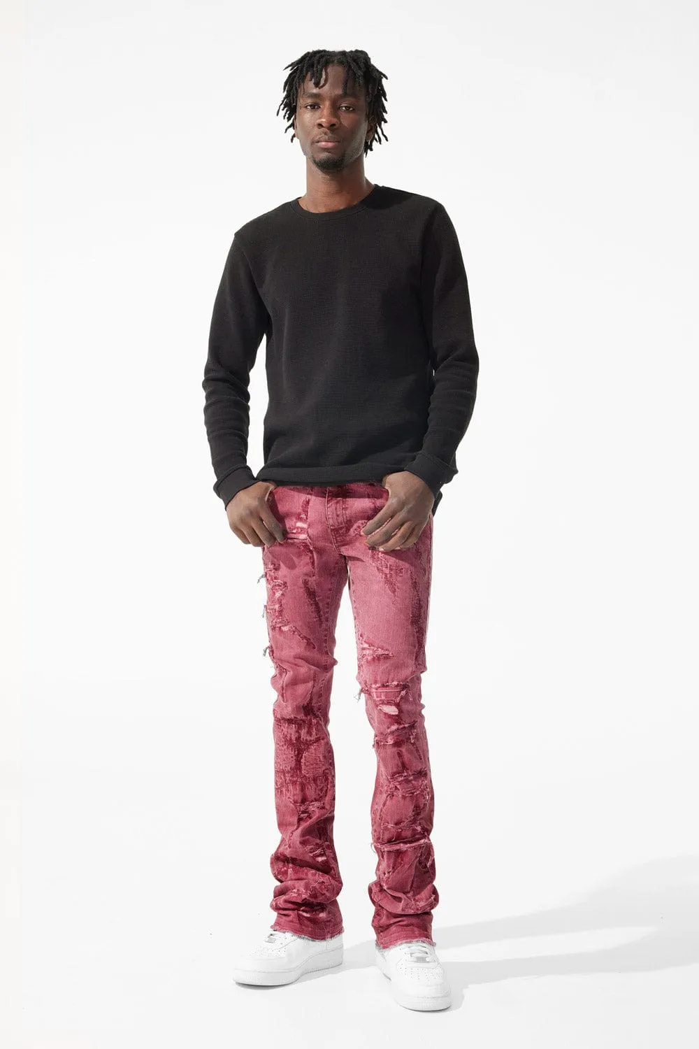 Martin Stacked - Santorini Denim (Dusty Rose)