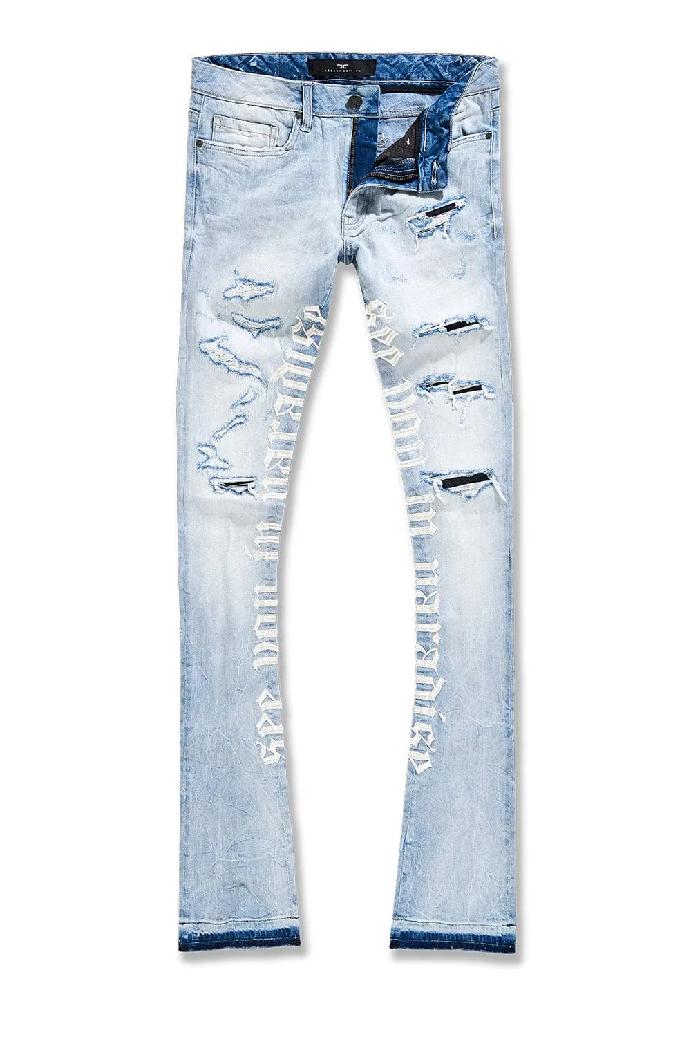 Martin Stacked - See You In Paradise Denim (Ice Blue)