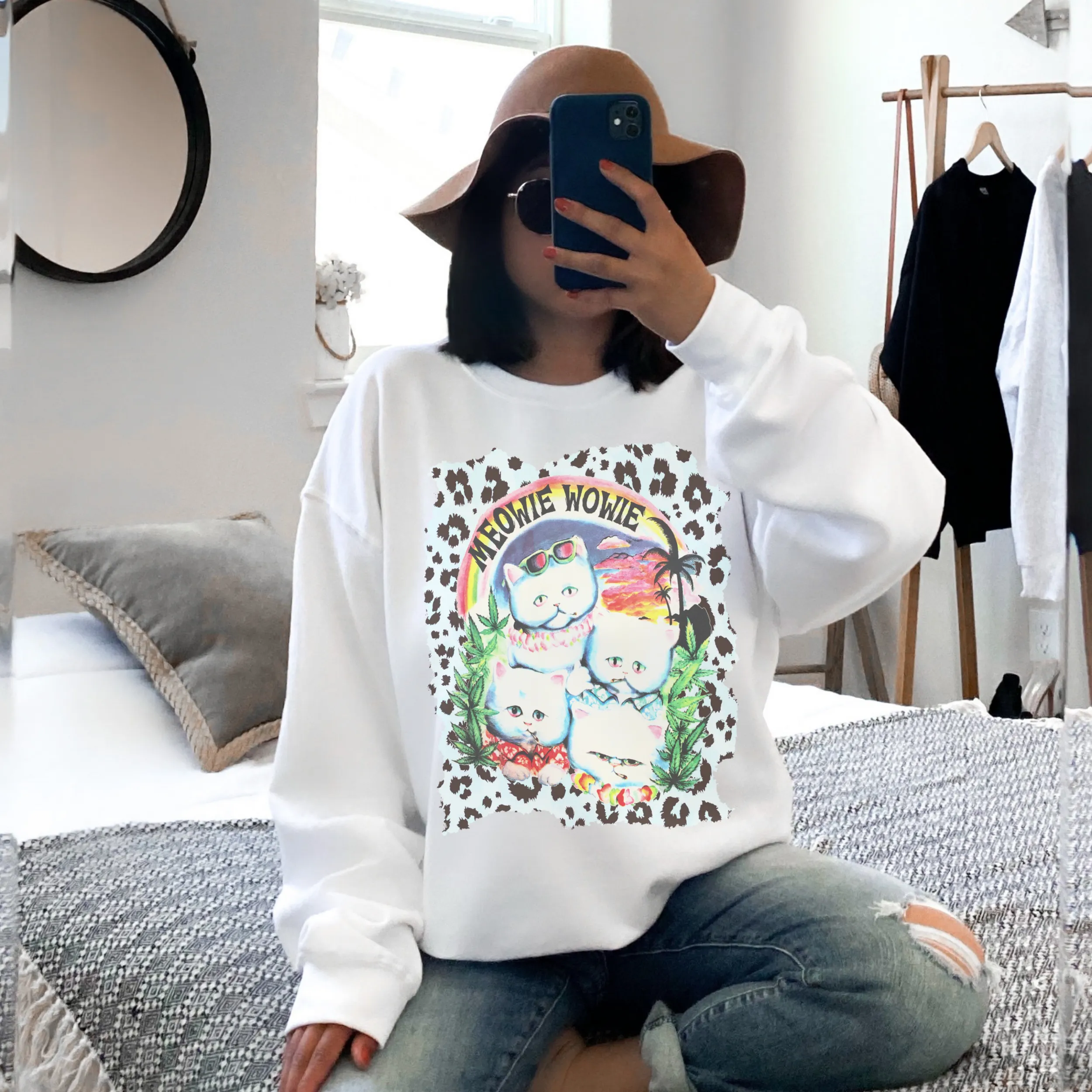 Meowie Retro Sweatshirt