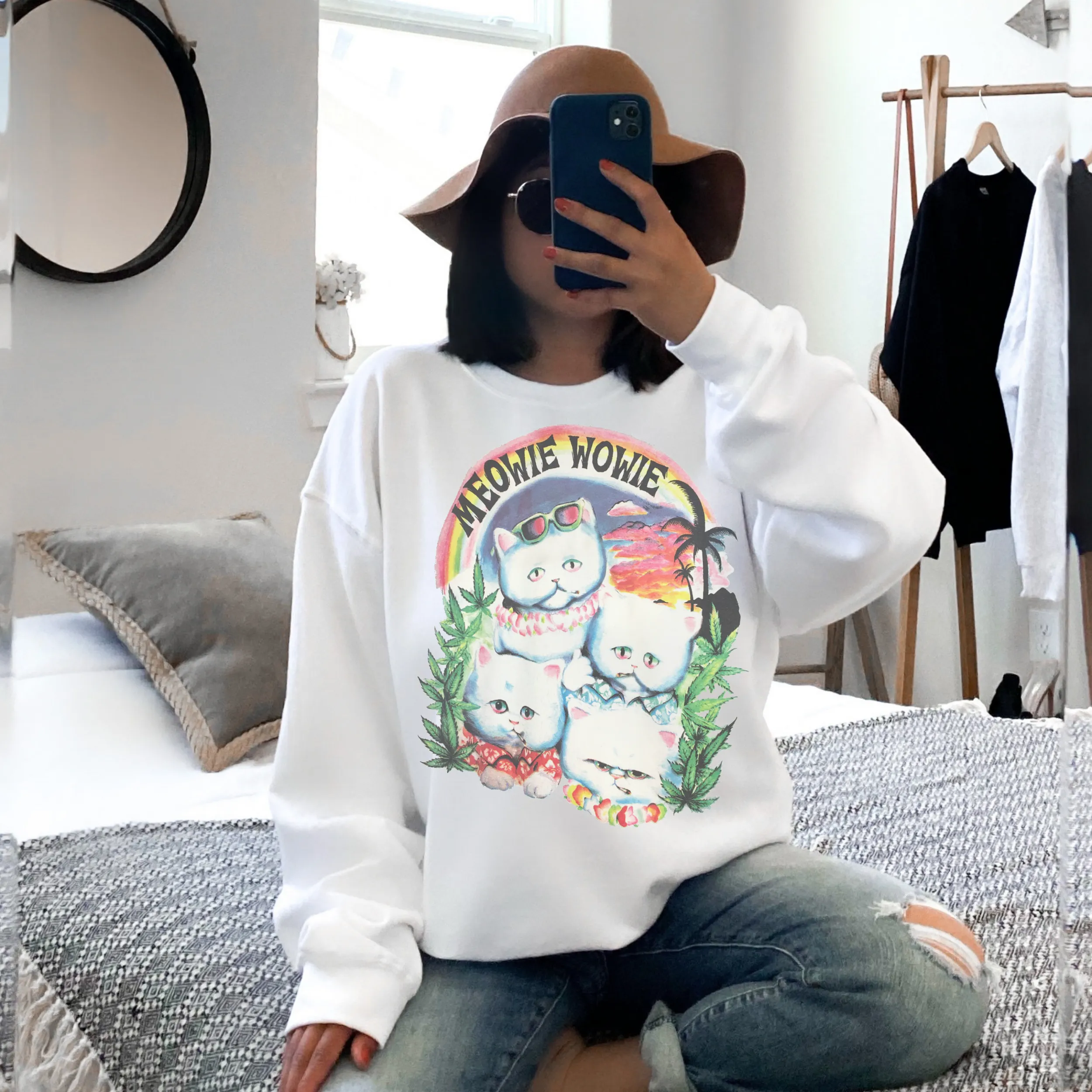 Meowie Retro Sweatshirt