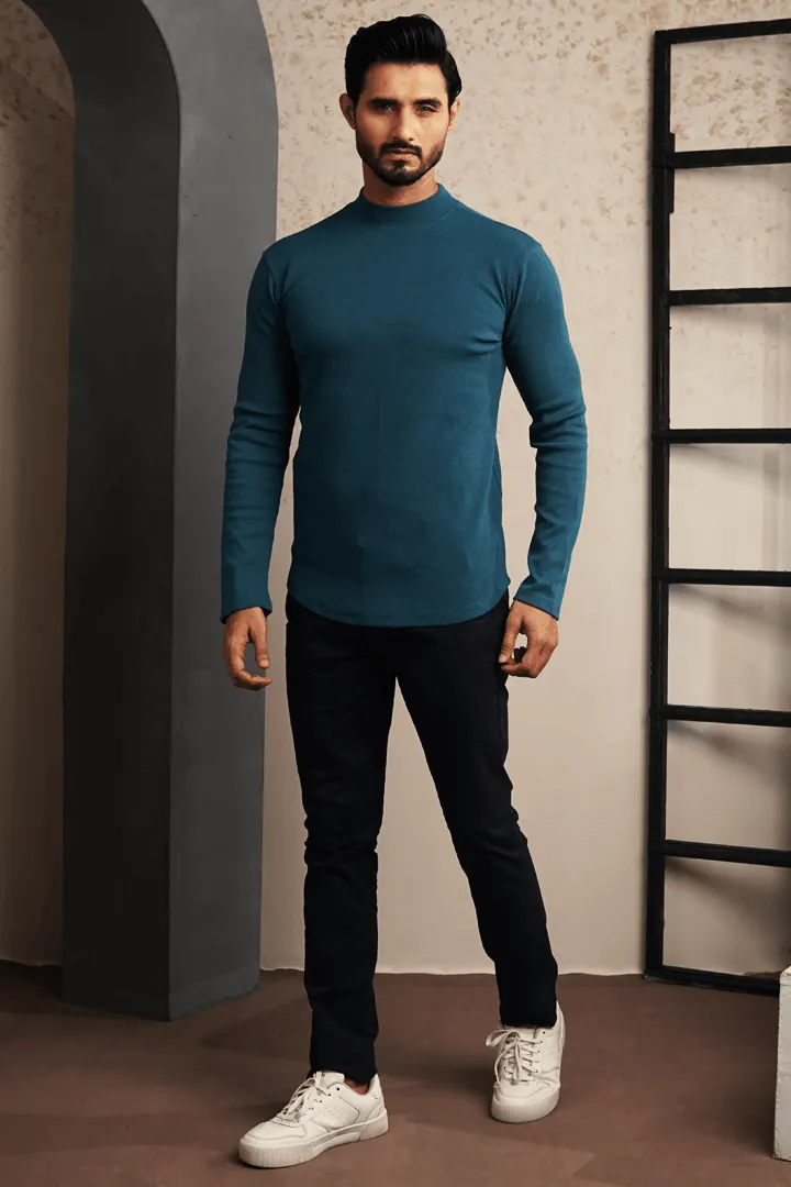 Peacock Mockneck Sweatshirt