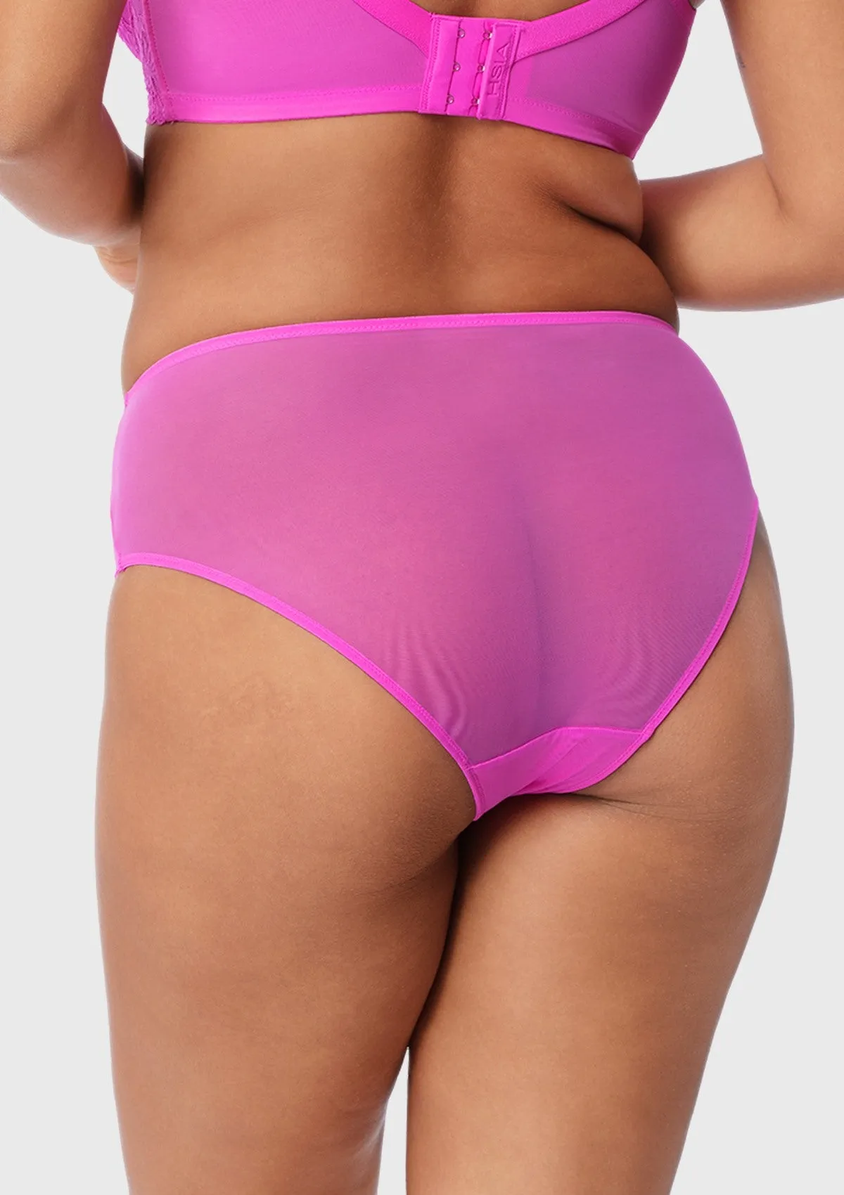 Pretty In Petals High-Rise Barbie Pink Lace Brief Underwear