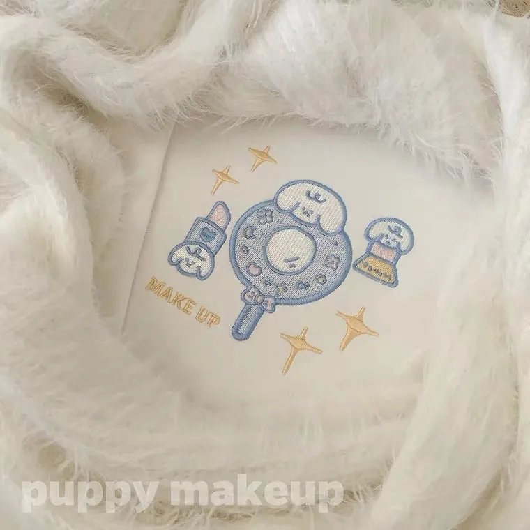 Puppy makeup sweatshirt