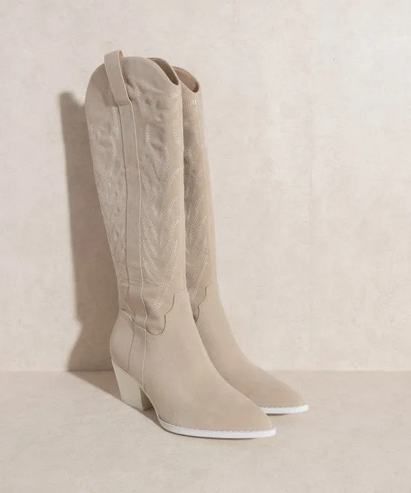 Samara  Embroidered Tall Cowboy Boot