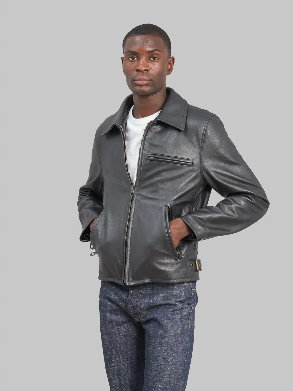 Shangri-La Heritage "Varenne" Black Leather Jacket