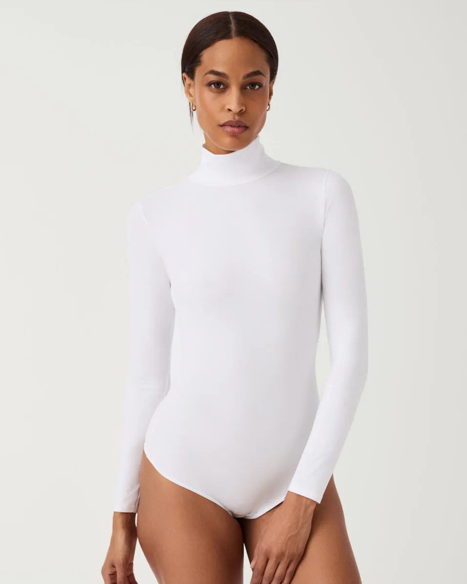 Suit Yourself Long Sleeve Turtleneck Thong Bodysuit