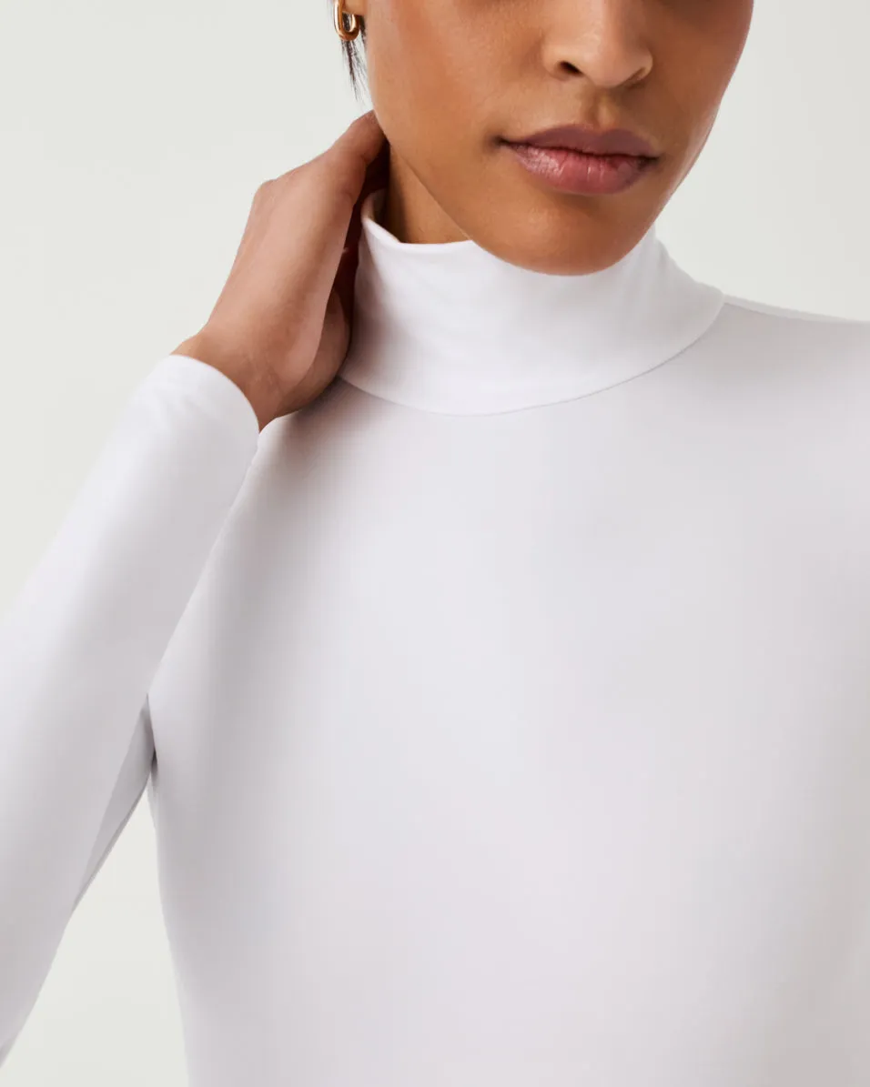 Suit Yourself Long Sleeve Turtleneck Thong Bodysuit