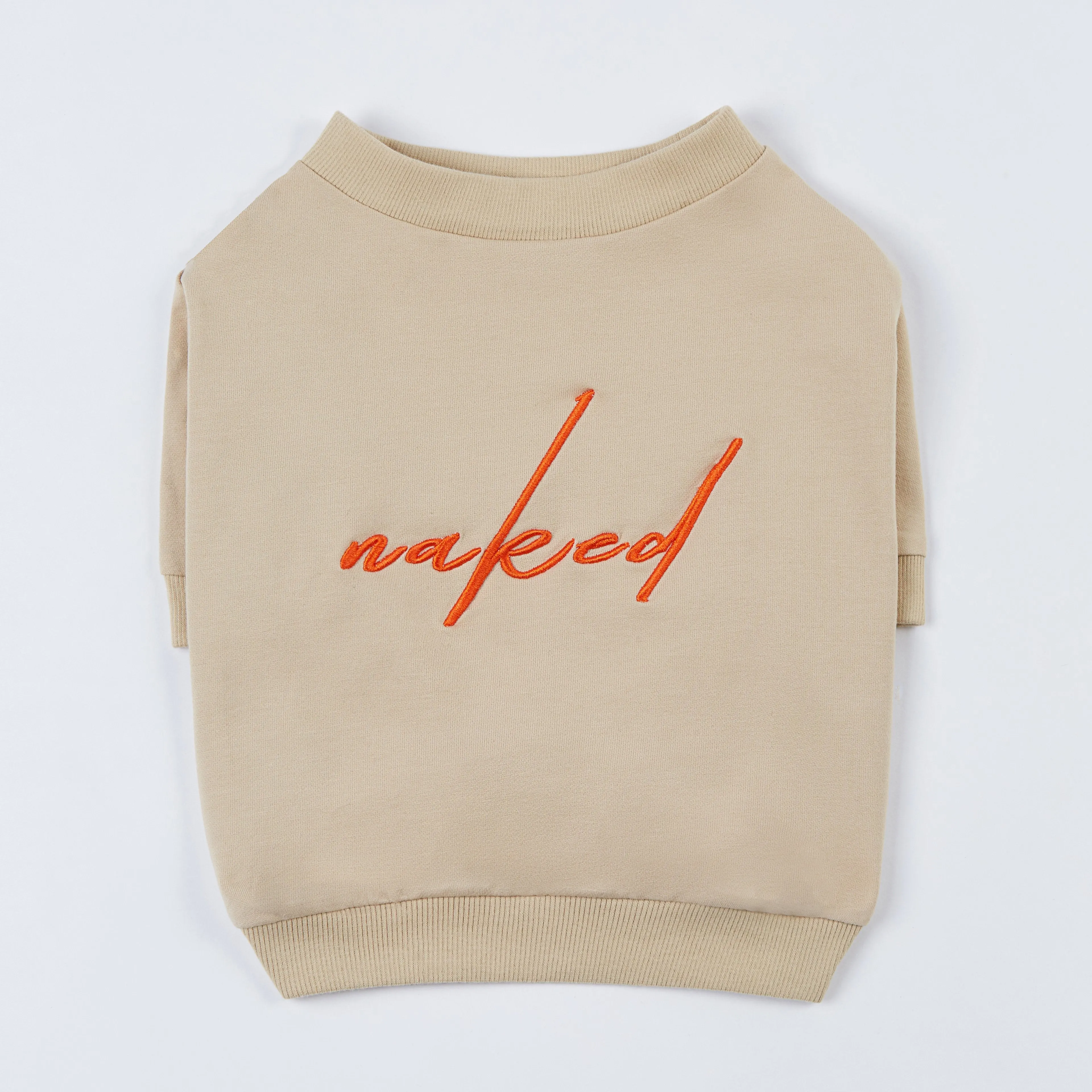 Sweatshirt with Embroidered Text