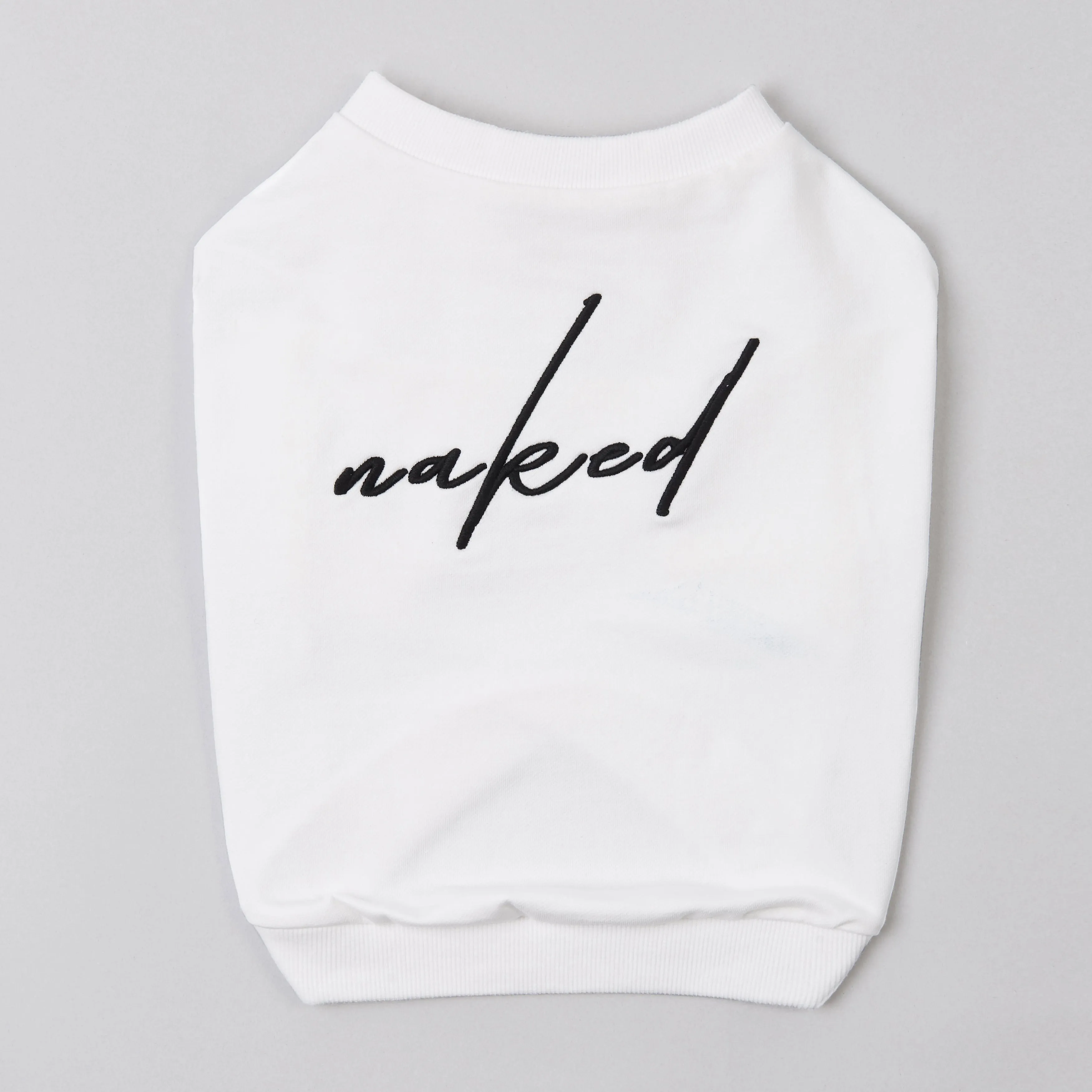 Sweatshirt with Embroidered Text