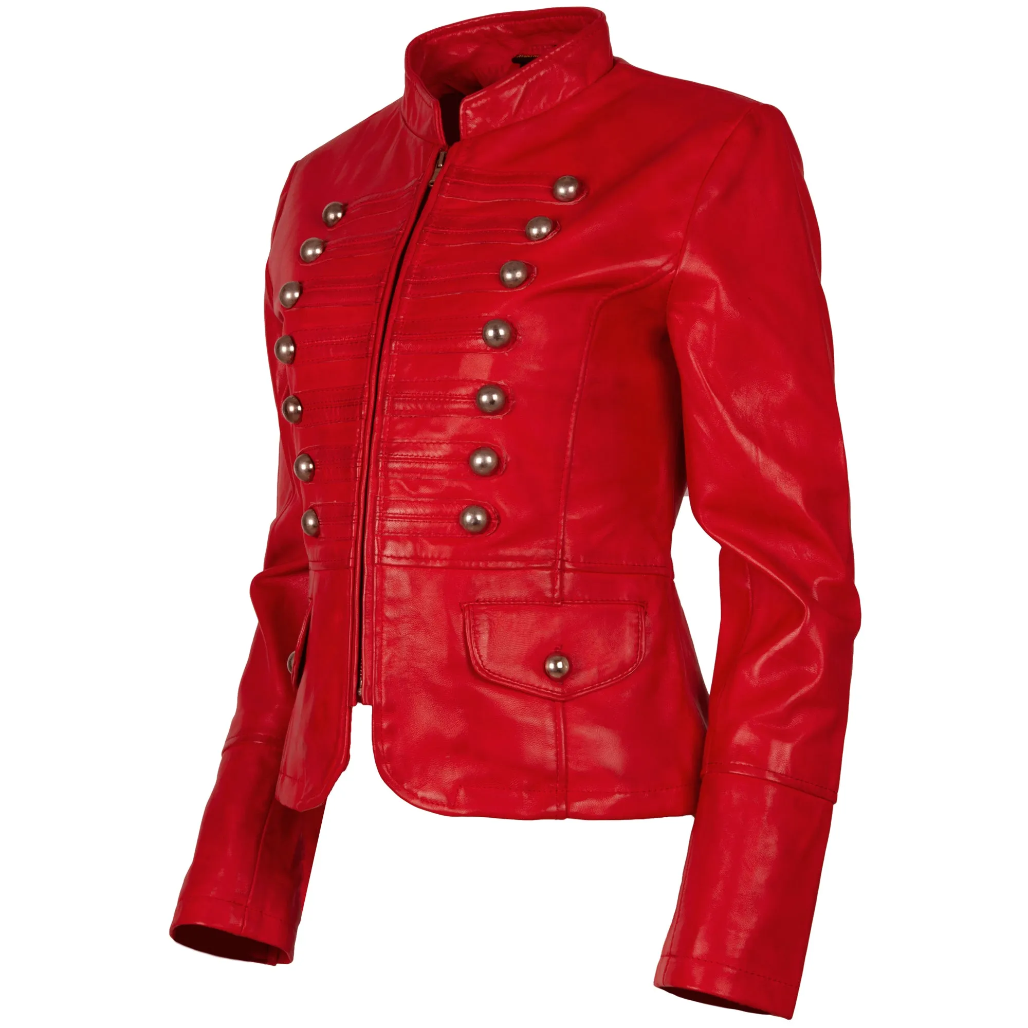 T5J4 Women’s Military Parade Jacket - Red