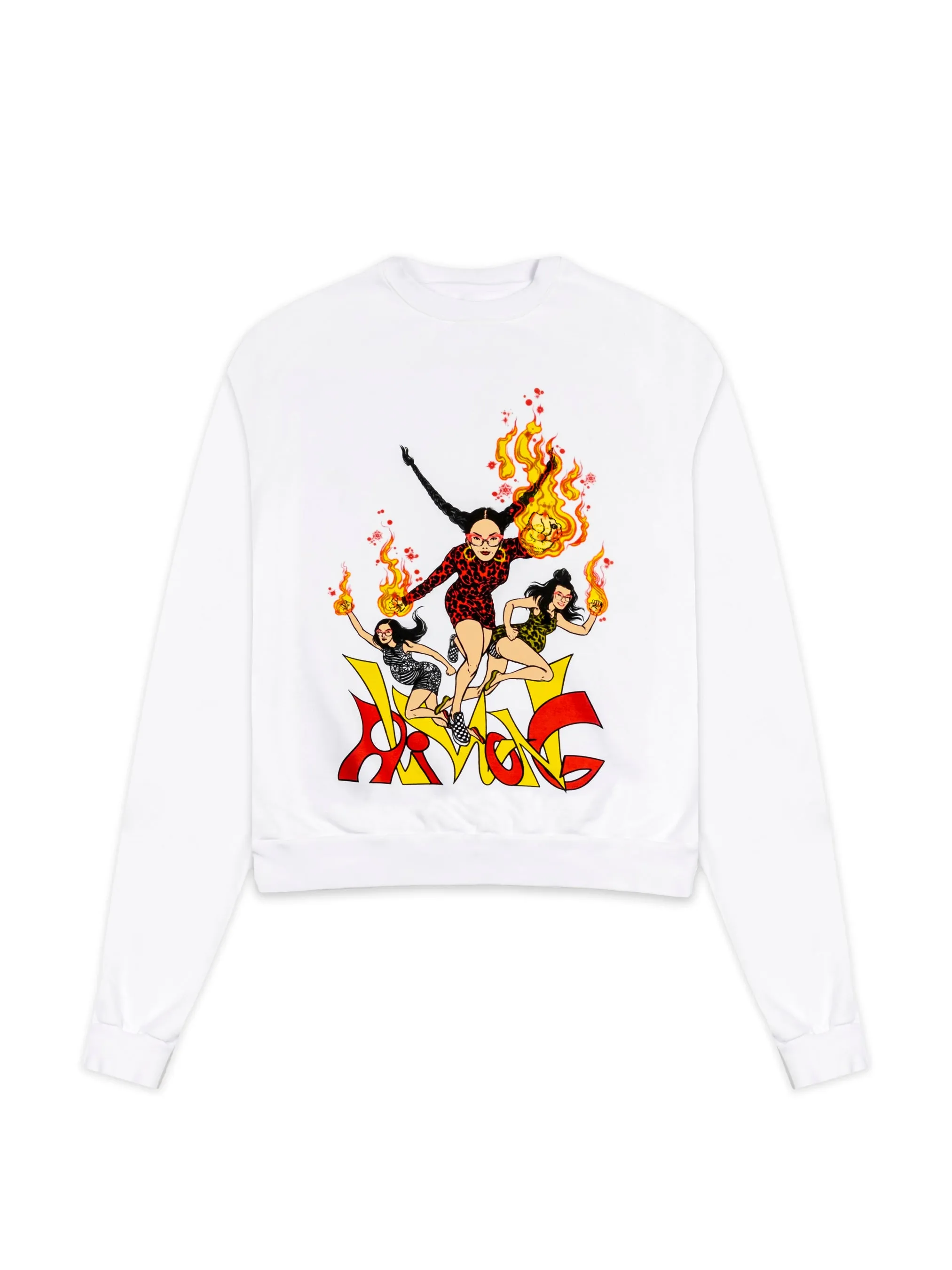 Trilogy  White Crewneck Sweatshirt