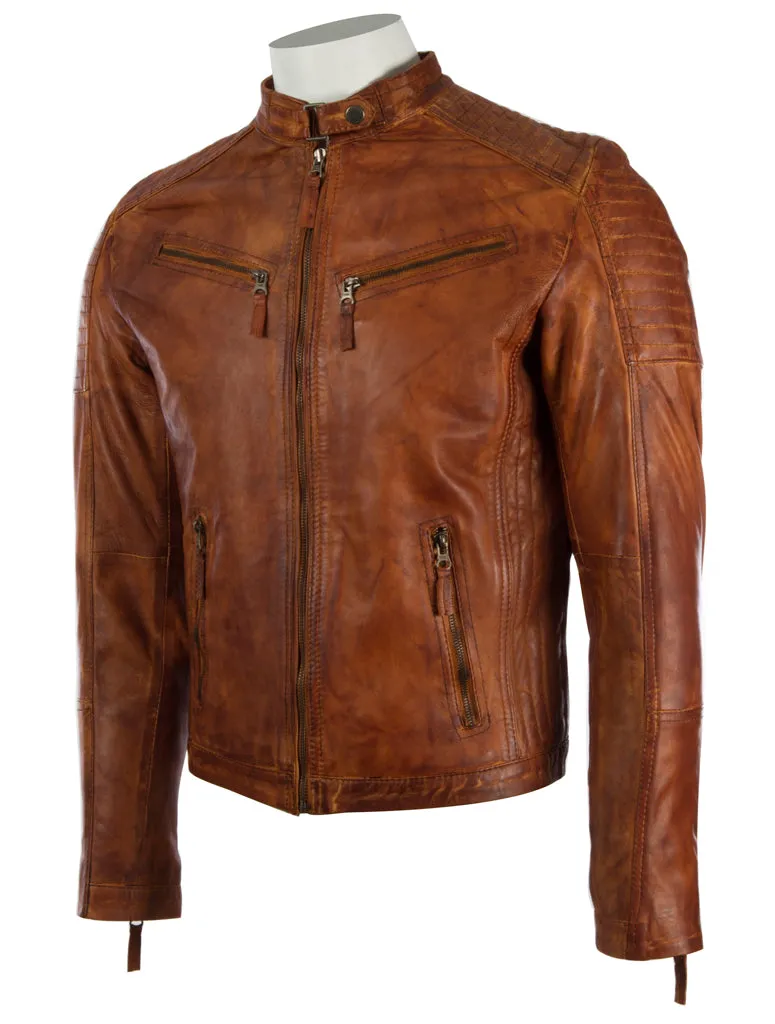 VO3W Men's Biker Jacket - Nevada Timber