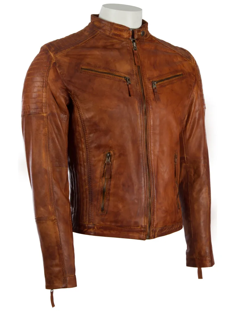 VO3W Men's Biker Jacket - Nevada Timber