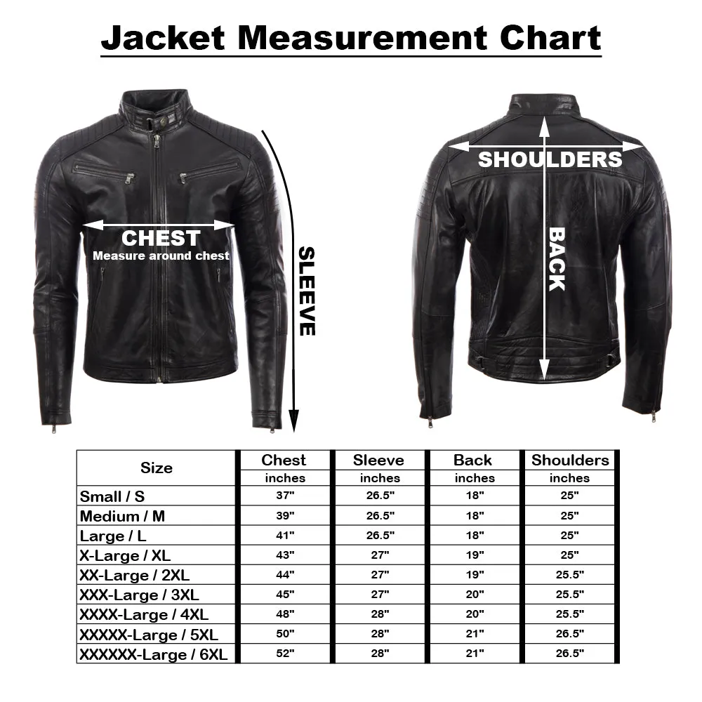 VO3W Men's Biker Jacket - Nevada Timber