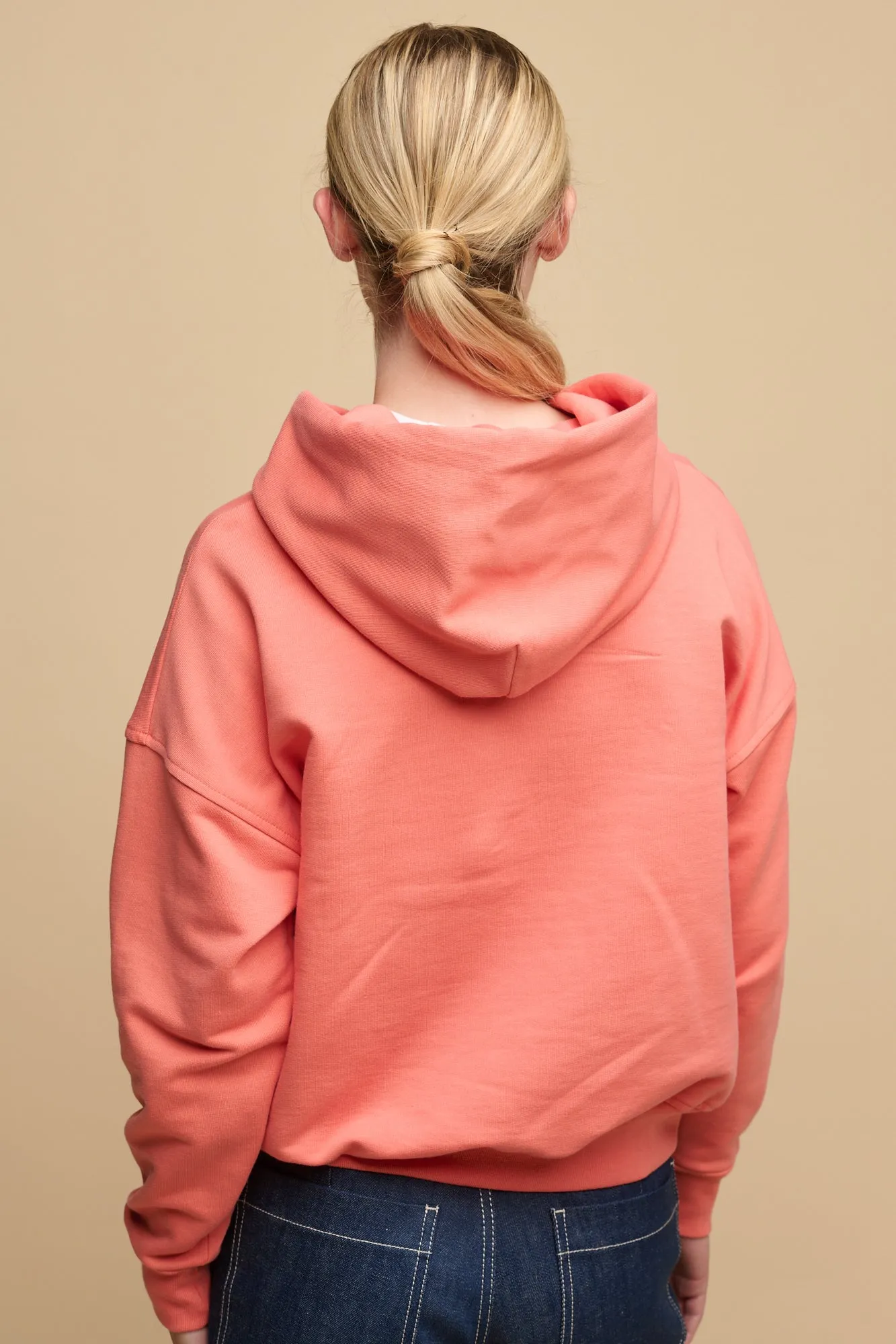 Women's Hooded Sweatshirt - Peach